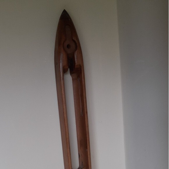 Shambow shuttle company Antique weaving loom candle holder vintage candlestick - Picture 4 of 7